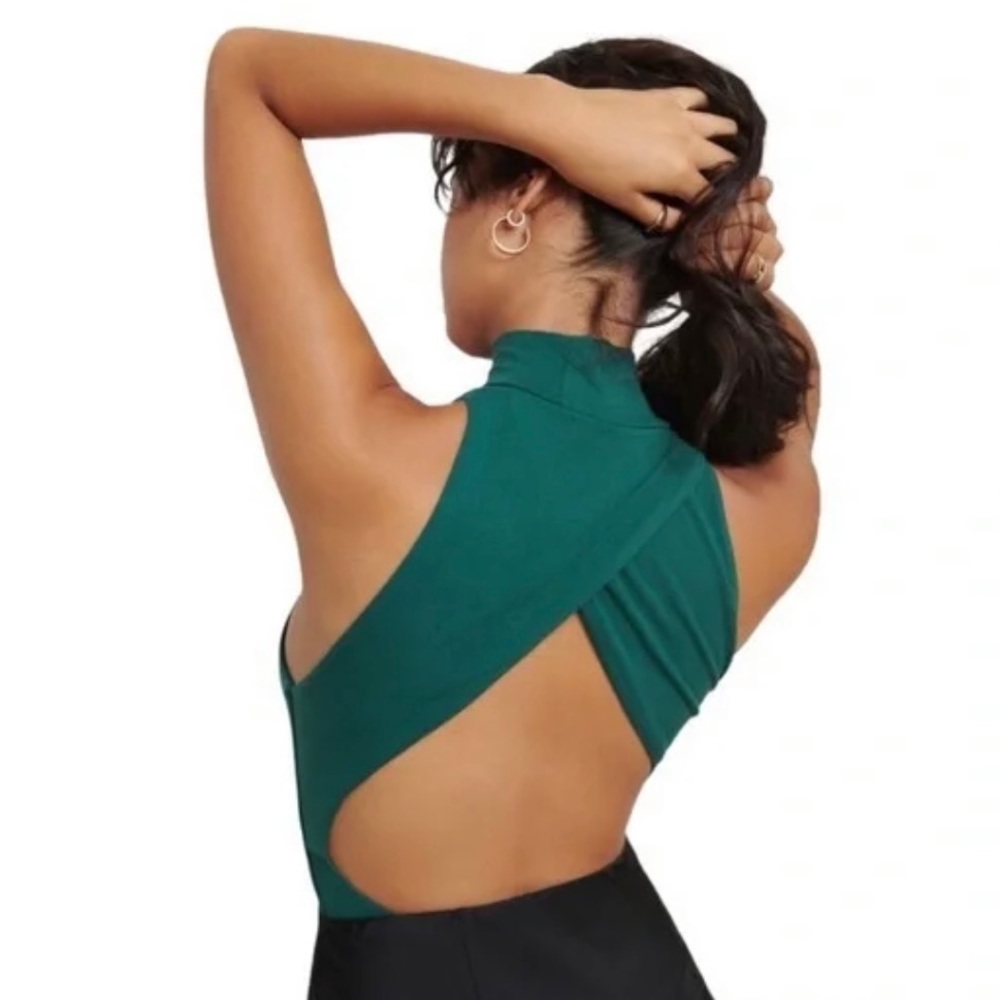 Dynamite Backless Turtleneck Bodysuit